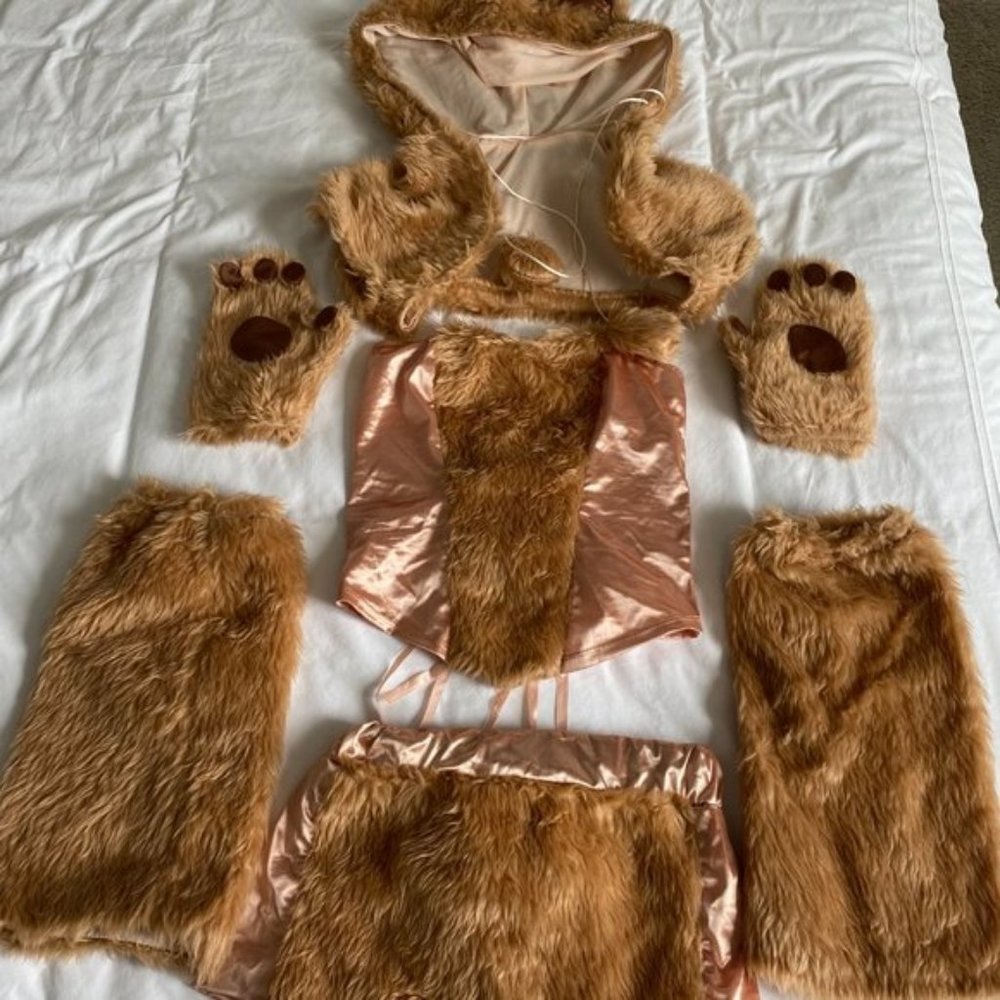 Fuzzy Rave Bear Outfit